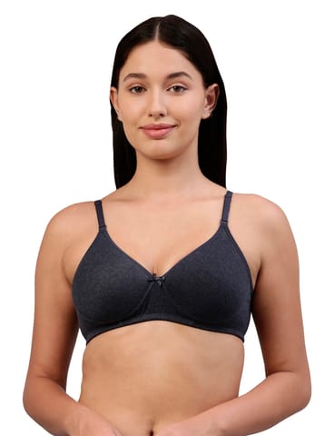 Feelings Elle Indigo Blue Cotton T-Shirt Bra For Women