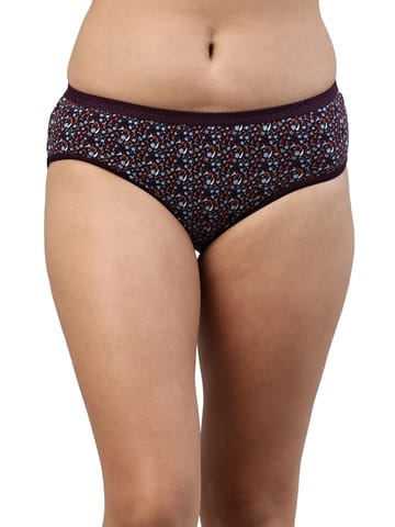 Feelings Passion Oe Soft Cotton Printed Hipster Panty For Women - Assorted Colours