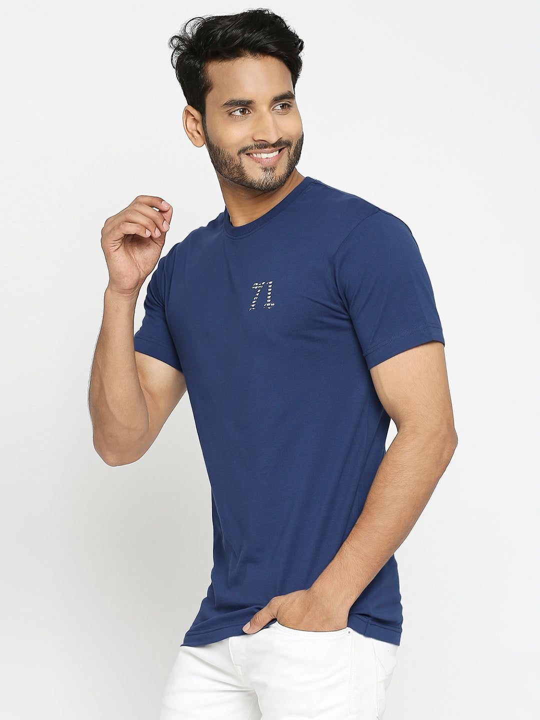 VIP Navy Everyday Essential Cotton T-Shirt For Men