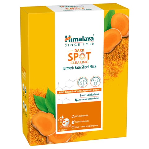 Himalaya Dark Spot Clearing Turmeric Face Sheet Mask-30G