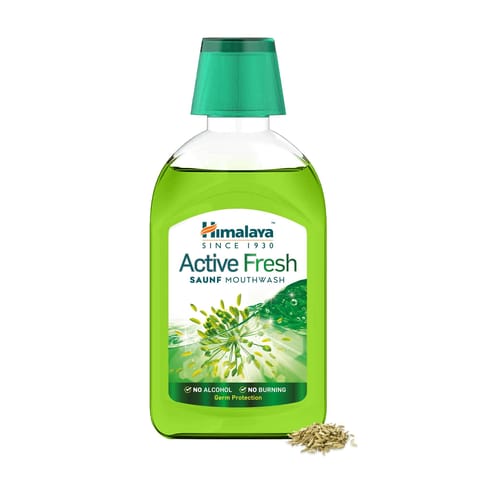 Himalaya Active Fresh Saunf Mouthwash-215Ml