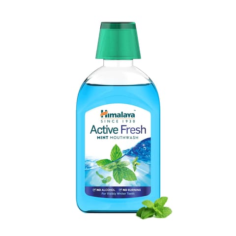 Himalaya Active Fresh Mint Mouthwash-215Ml