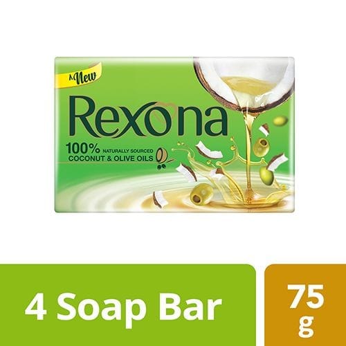 Rexona Coconut & Olive Oil Soap Bar 4 X 75Gm