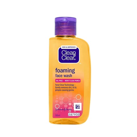 Clean & Clear Foaming Face Wash 50Ml