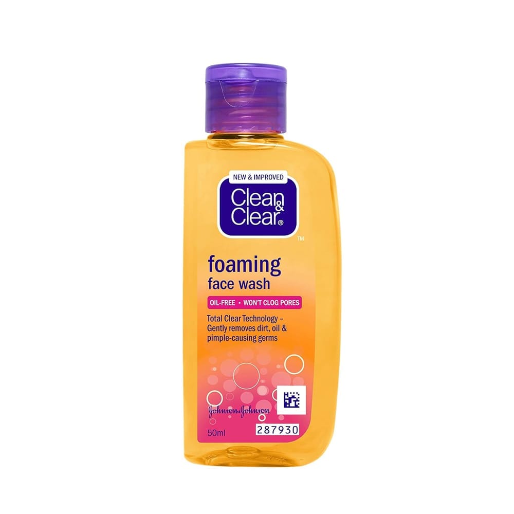 Clean & Clear Foaming Face Wash 50Ml