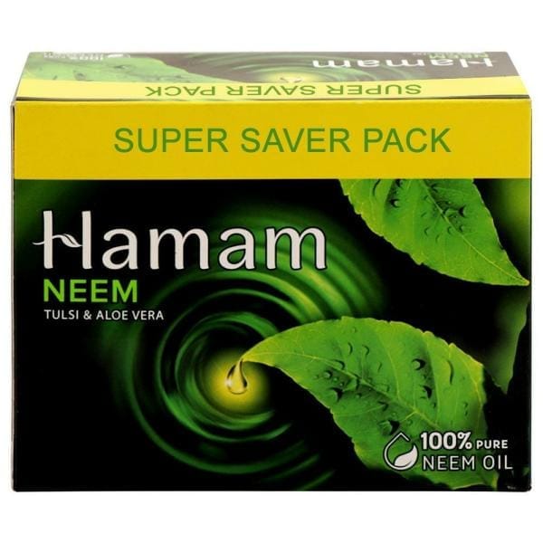 Hamam Neem Tulsi and Aloevera Soap Bar 150Gm X 3