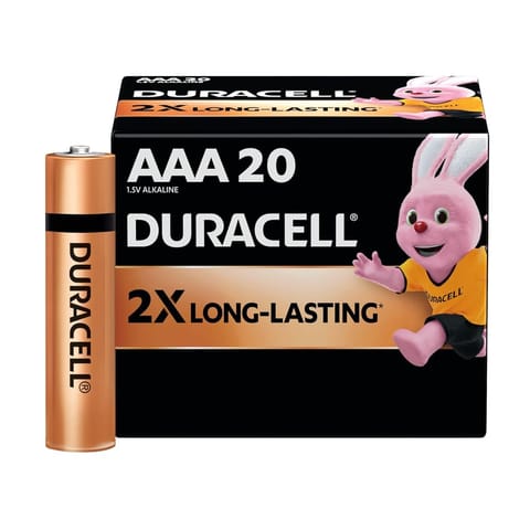 Duracell Alkaline AAA Batteries, Pack of 20