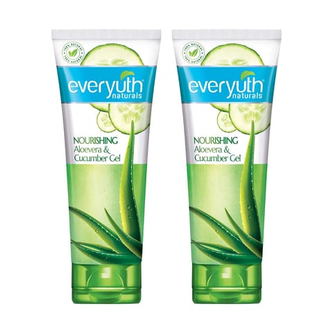 Everyuth Naturals Nourishing Aloe Vera & Cucumber Gel, 100 g (Pack of 2)