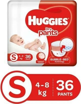 Bubble Wala Huggies Dry 36 Pants