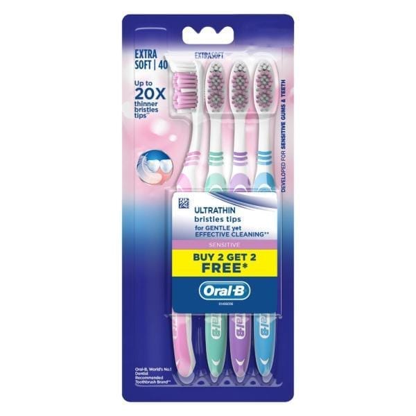 Oral B Ultra Britles Gentle Sens Tooth Brush 2+2