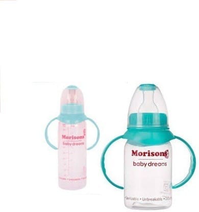 Morison Royal Feeding Bottle With Handle 250 ml ,Royal PP Bottle - 250 ml  (Multicolor)