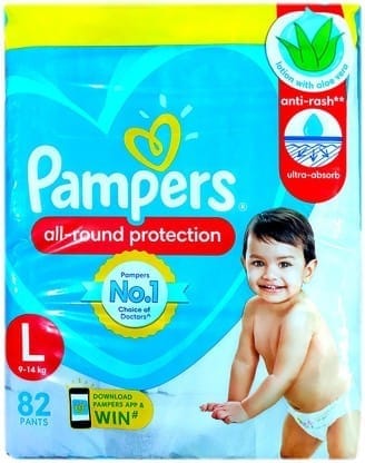 Pampers Pants L 82P