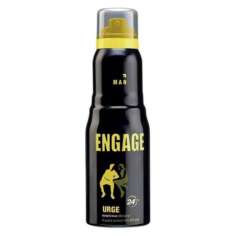 Engage Urge Deodorant For Men, 150 Ml, Citrus & Woody, Skin Friendly