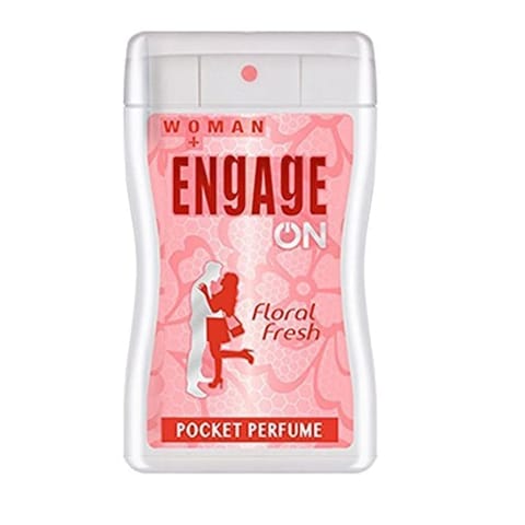 Engage On Floral Perfume For Women, 18Ml, Fruity & Floral, Skin Friendly