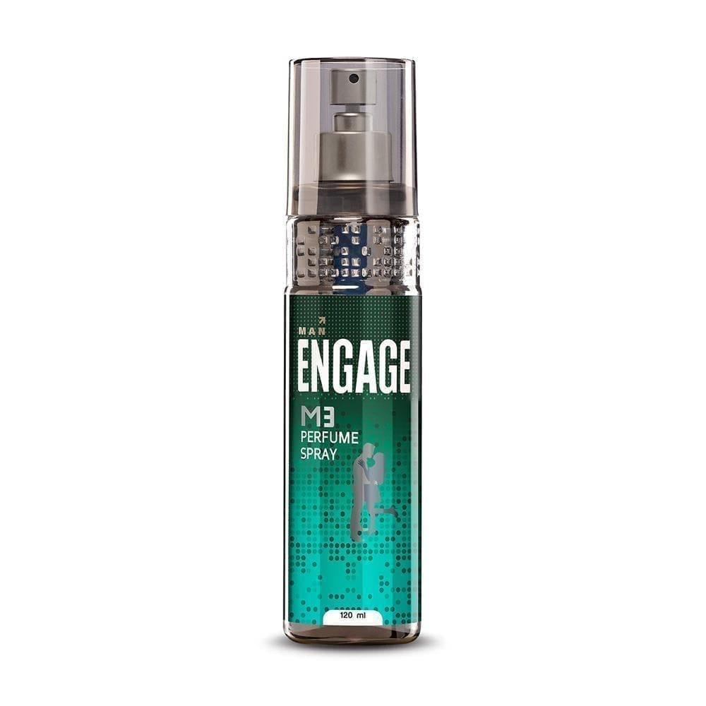 Engage M3 Perfume Spray For Men, 120Ml, Fresh & Minty, Skin Friendly