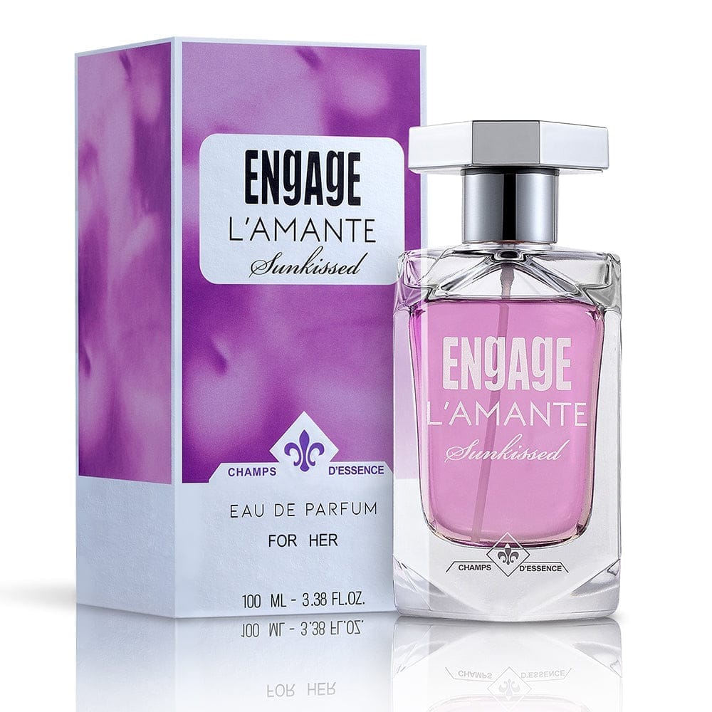 Engage L'Amante Sunkissed Eau De Parfum, Perfume For Women, 100Ml , Floral, Long Lasting & Premium , Skin Friendly