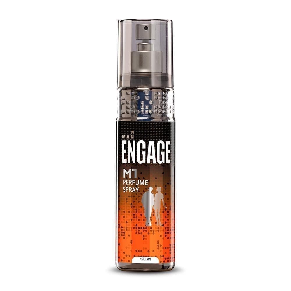 Engage M1 Perfume Spray For Men, 120Ml, Citrus & Woody, Skin Friendly