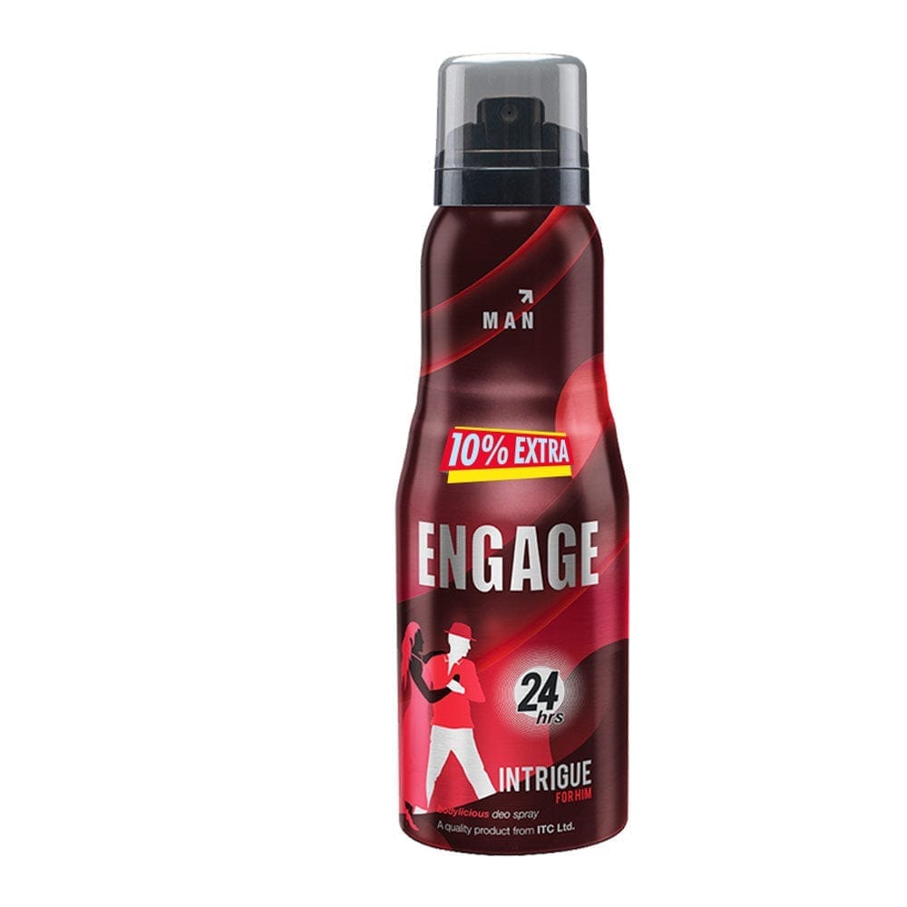 Engage Intrigue For Him Deodorant For Men, Warm & Seductive, Skin Friendly, 165Ml