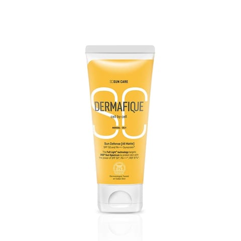 Dermafique Sun Defense All Matte Sunscreen with SPF 50 Tube pack, 50Gm