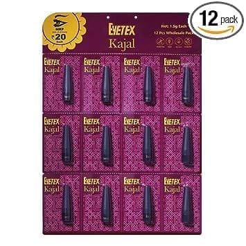 Eyetex Kajal Stick 12 Piece Wholesale Pack