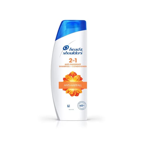 Head & Shoulders 2-in-1 Anti-Hairfall Anti-Dandruff Shampoo + Conditioner in One for Unisex, 200ml