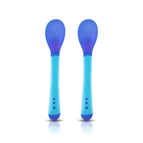 Tiny Love Heat Sensitive Baby Feeding Spoon Set 2 Pcs, Blue