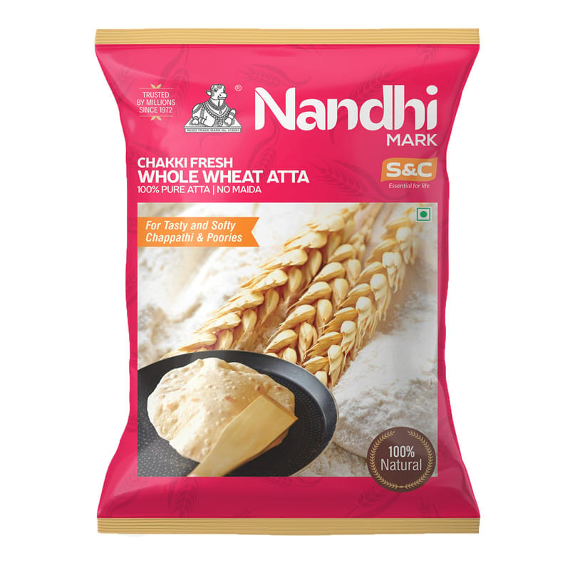 Nandhi Mark Chakki Fresh Whole Wheat Atta