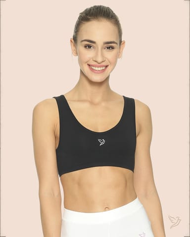 Twin Birds Women Stretch Sports Vest Reversible - Black