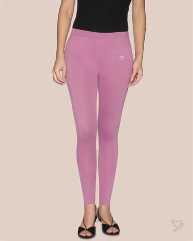 Twin Birds Women Cotton Ankle Legging - Wild Rose