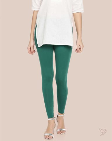 Twin Birds Women Cotton Ankle Legging - New Leaf