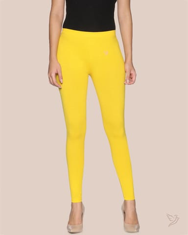 Twin Birds Women Cotton Ankle Legging - Alphonso Squash