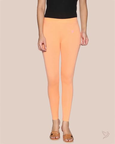 Twin Birds Women Cotton Ankle Legging - Pumpkin Puree