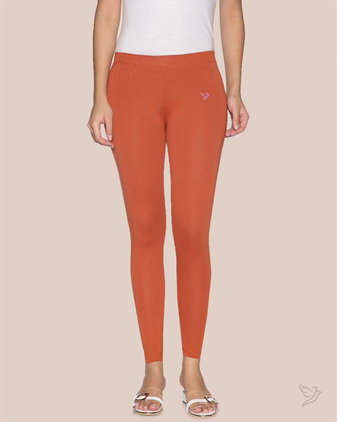 Twin Birds Women Cotton Ankle Legging - Fired Up