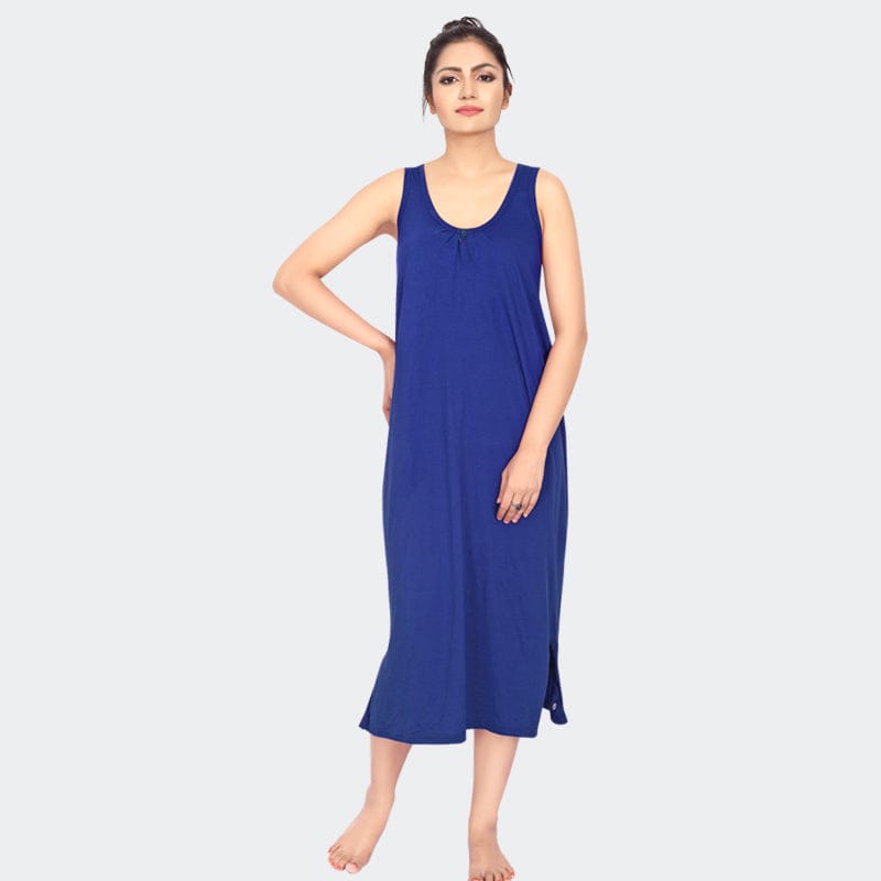 Prithvi Women Nighty Indigo