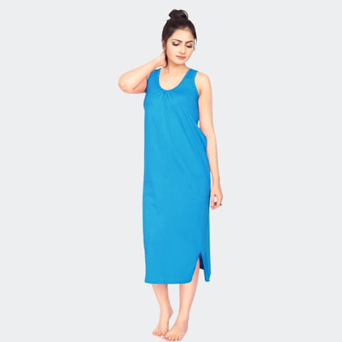 Prithvi Women Nighty M.Blue