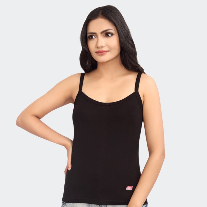 Prithvi Women Rose Slips Black