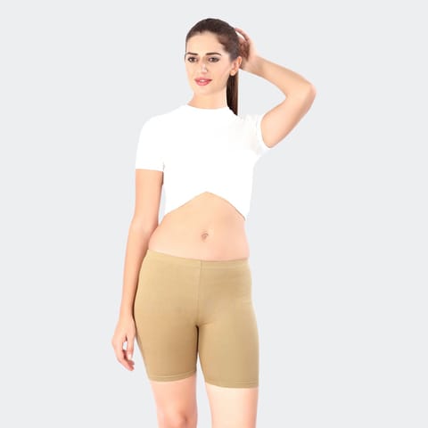 Prithvi Women Yoga Shorts Nude