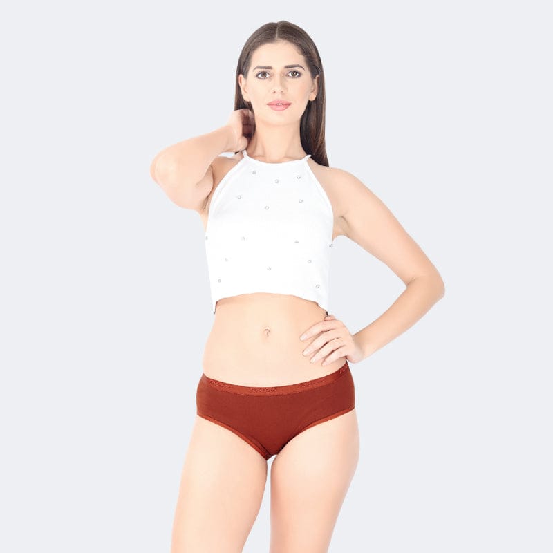 Prithvi Vina Plain Women Panties Rust