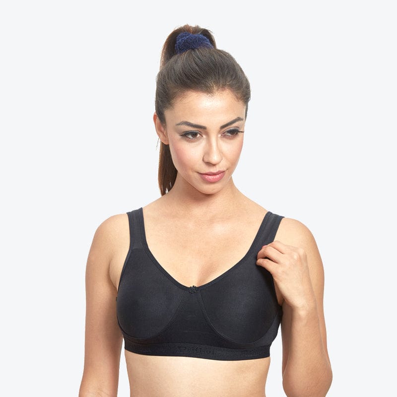 Prithvi T-Shirt  Bra For Women Black