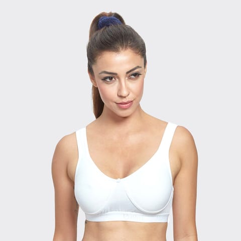 Prithvi T-Shirt  Bra For Women White