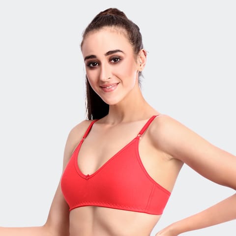 Prithvi Quincy Bra For Women Tomato