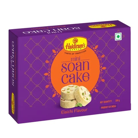 Haldiram's Sweet Diwali Collection Mini Soan Cake Elaichi Flavour