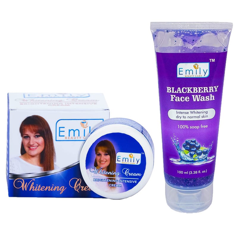 Emily Skin Whitening Night Cream 30gm x1, Blackberry Facewash - 100ml x1 Free, Diwali Offer