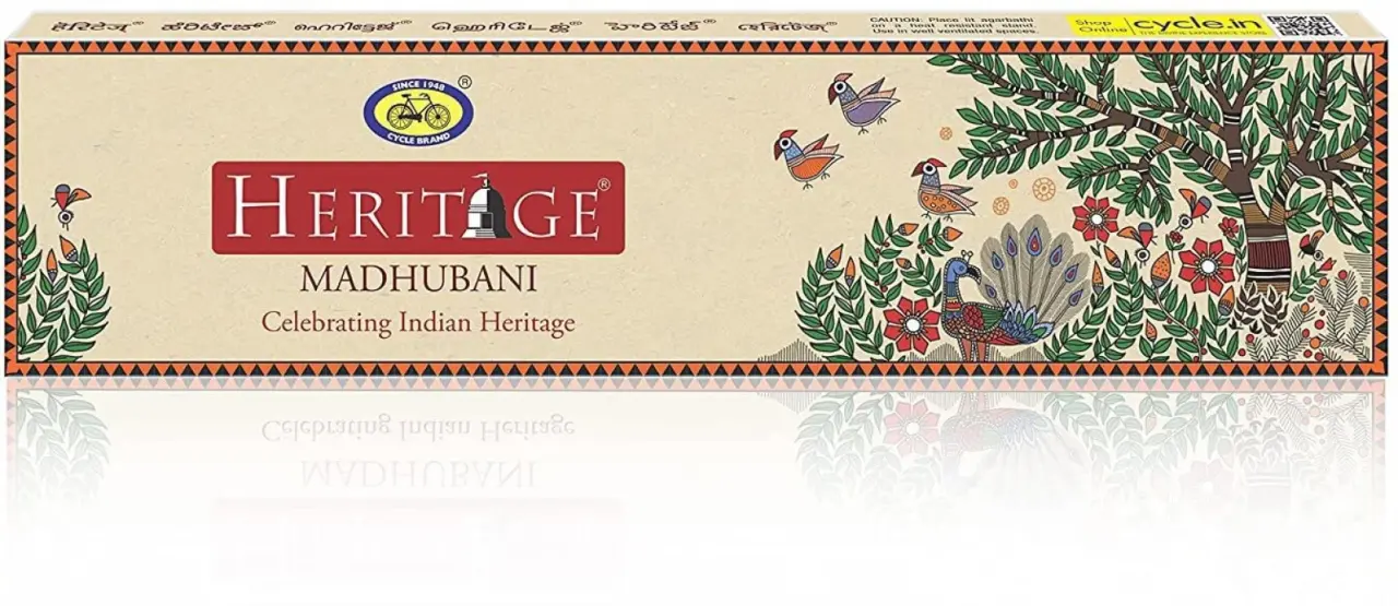 Cycle Heritage Natural Fragrance Scented Agarbatti - 62g