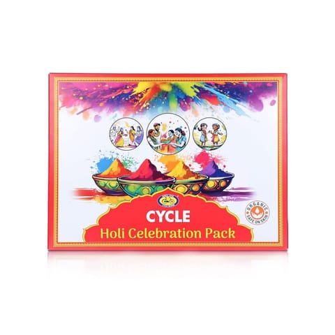 Cycle Om Shanthi Holi Gulal 4 Colors - 400g