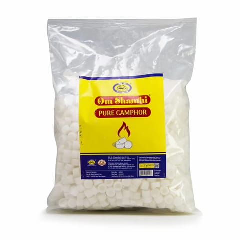 Cycle Om Shanthi Pure Camphor for Daily puja, pooja , Hawan