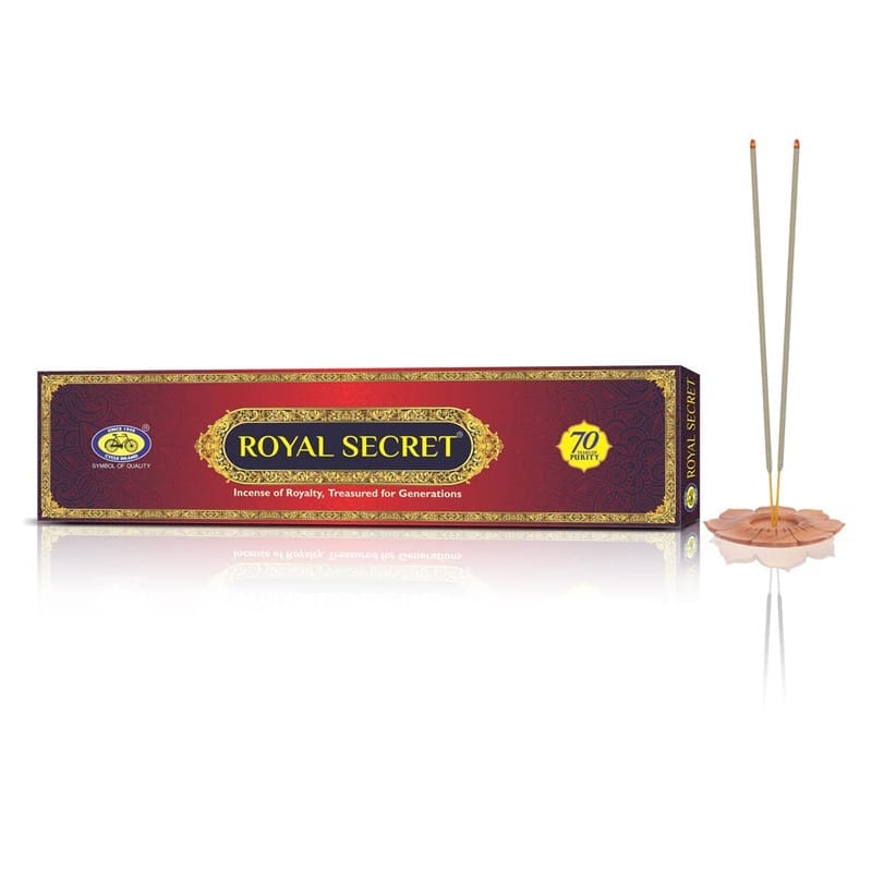 Cycle Royal Secret Premium Masala Agarbatti From Pure Traditionally Crafted Incense Sticks For Special Occasions Festivals An Exclusive Fragrance Experience - 20 Pcs