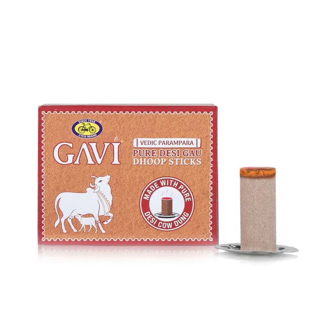 Cycle Gavi Pure Desi Gau Dhoop Sticks Stem Sambrani - 20 Pcs