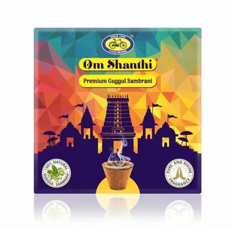 Cycle Om Shanthi Premium Guggul Sambrani - 10 Pcs