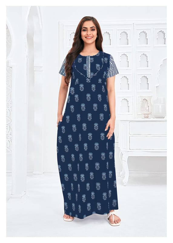 Pranjul Nighty For Women With Dupatta 2.5 Mts 603 4XL